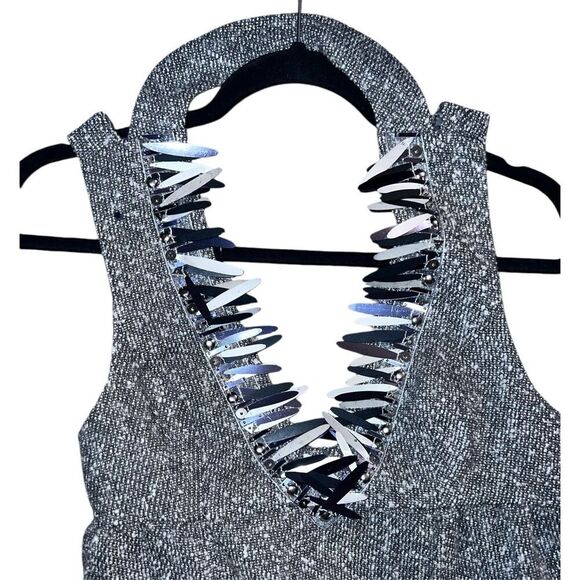 Anna Sui for Target Women Mod Grey Tweed Jumper Dress Sz 5 - Picture 4 of 7